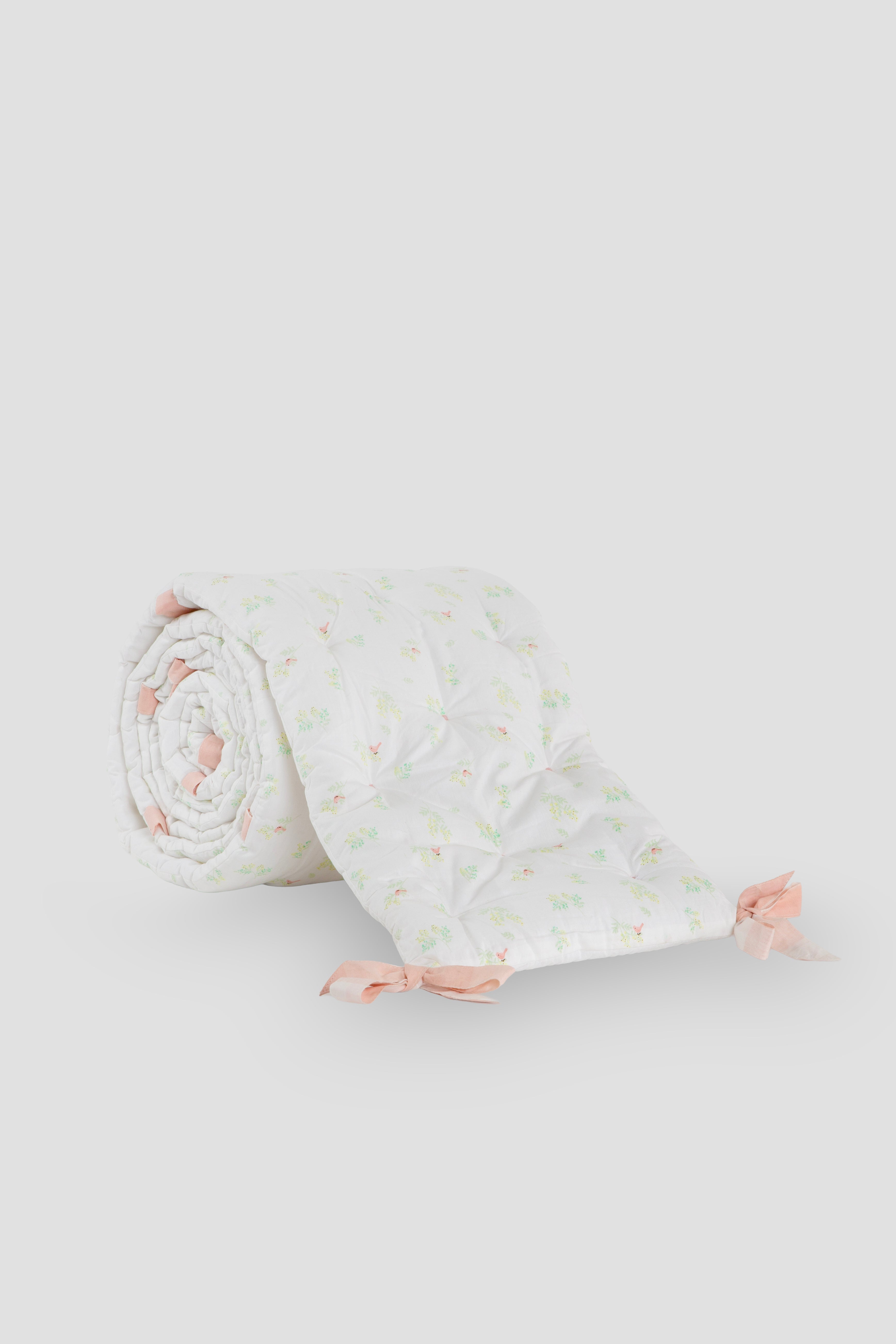 Baby Crib Bumper - Bows and Peaches