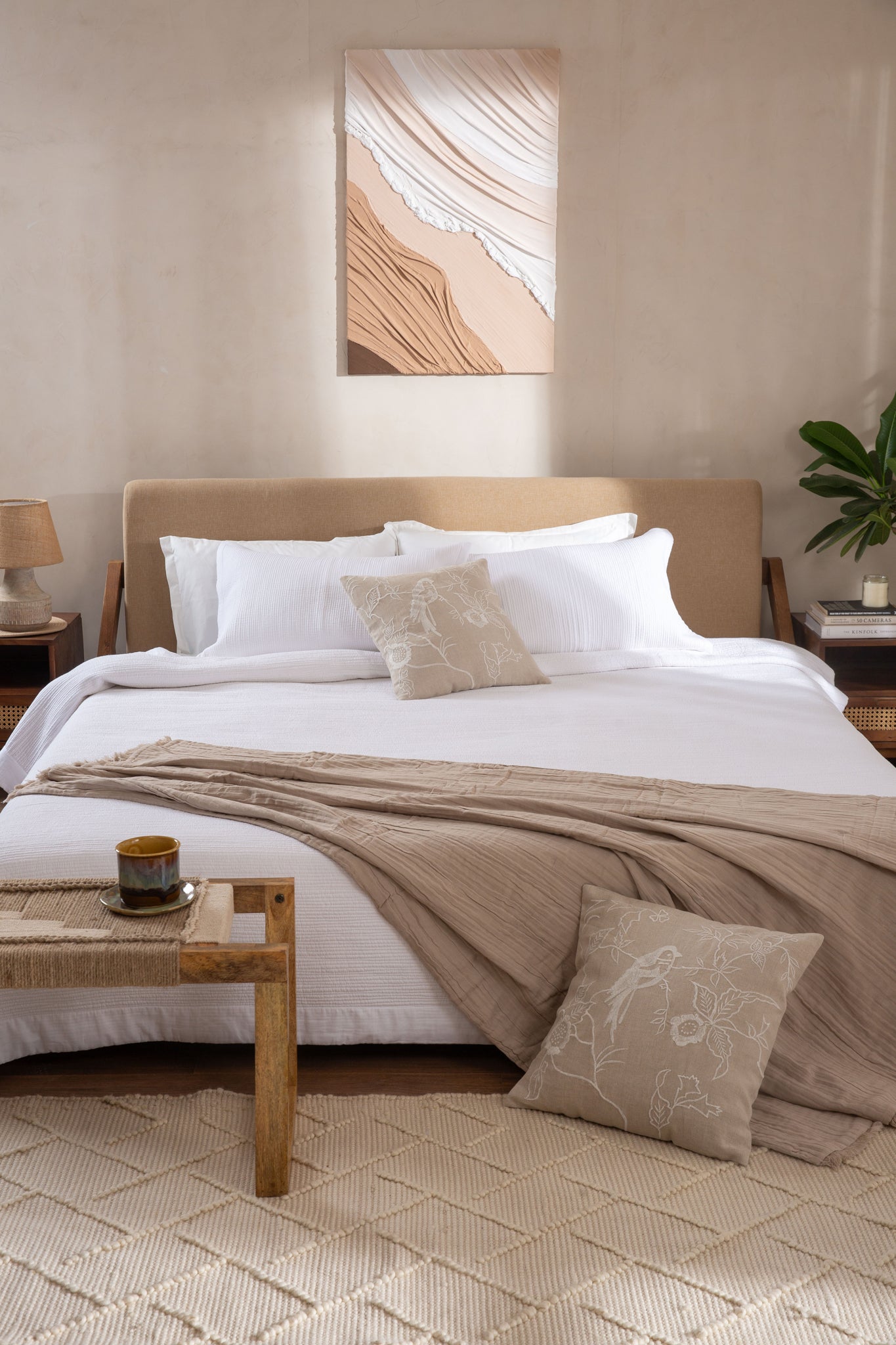 Whispering Wings In Natural Linen