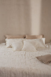 Twilight Ruffle In Ivory Linen