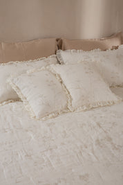 Twilight Ruffle In Ivory Linen