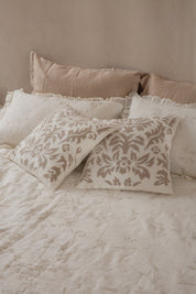 Heirloom Patch In Ivory Linen