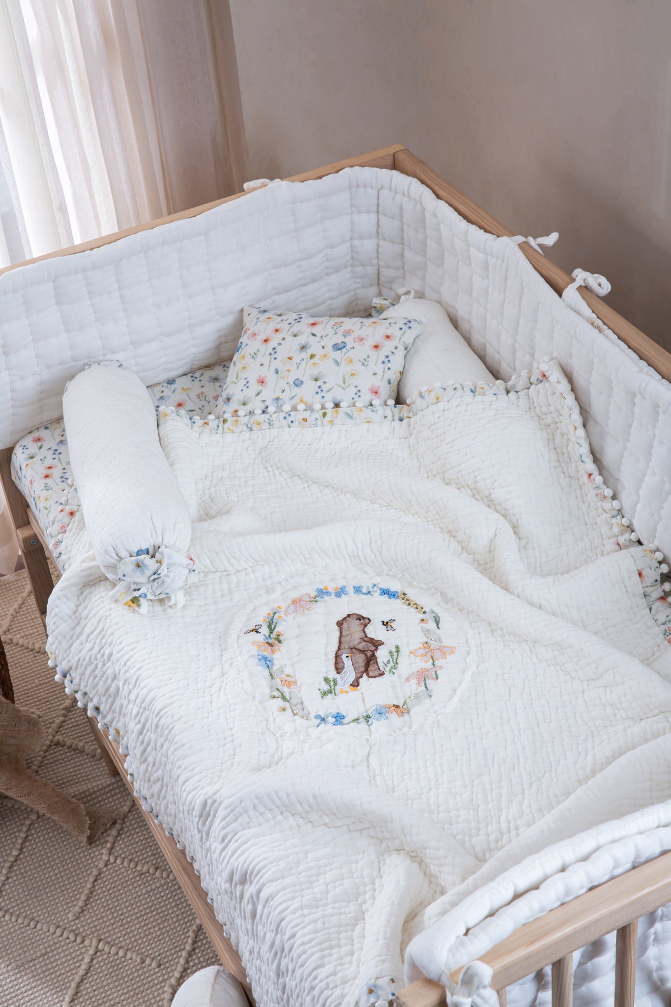 Baby Bedding Set - Bear & Bloom image 3
