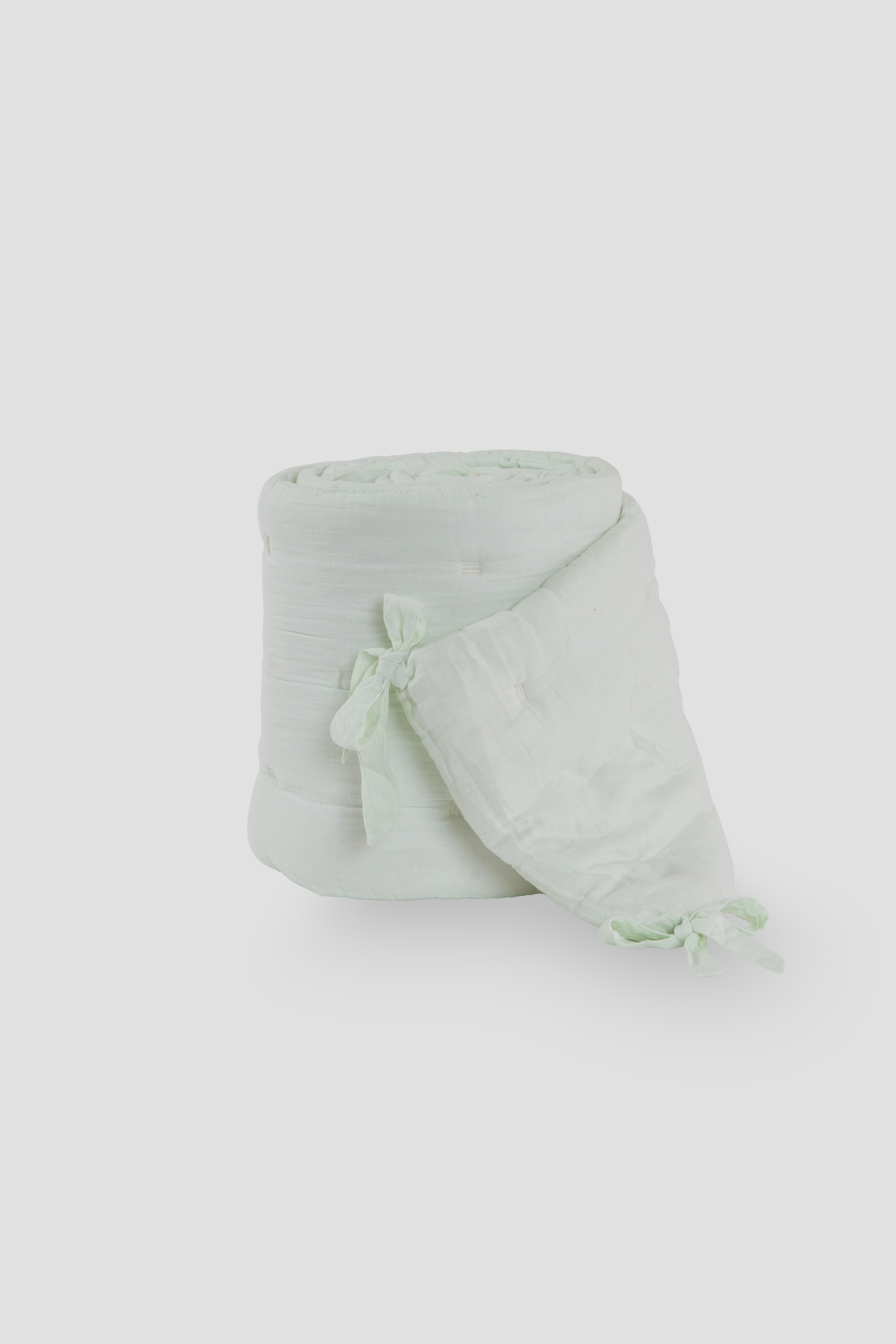 Muslin Cot Bumper - Mint