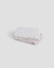 Baby Muslin Blanket Set - Rosy Whisper