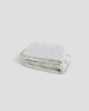 Baby Muslin Blanket Set - Bows and Green