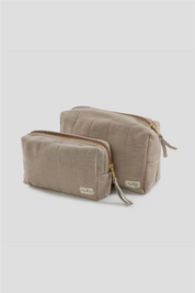 Georgian Toiletry Bag Set In Beige