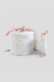 Baby Crib Bumper - Bows and Peaches