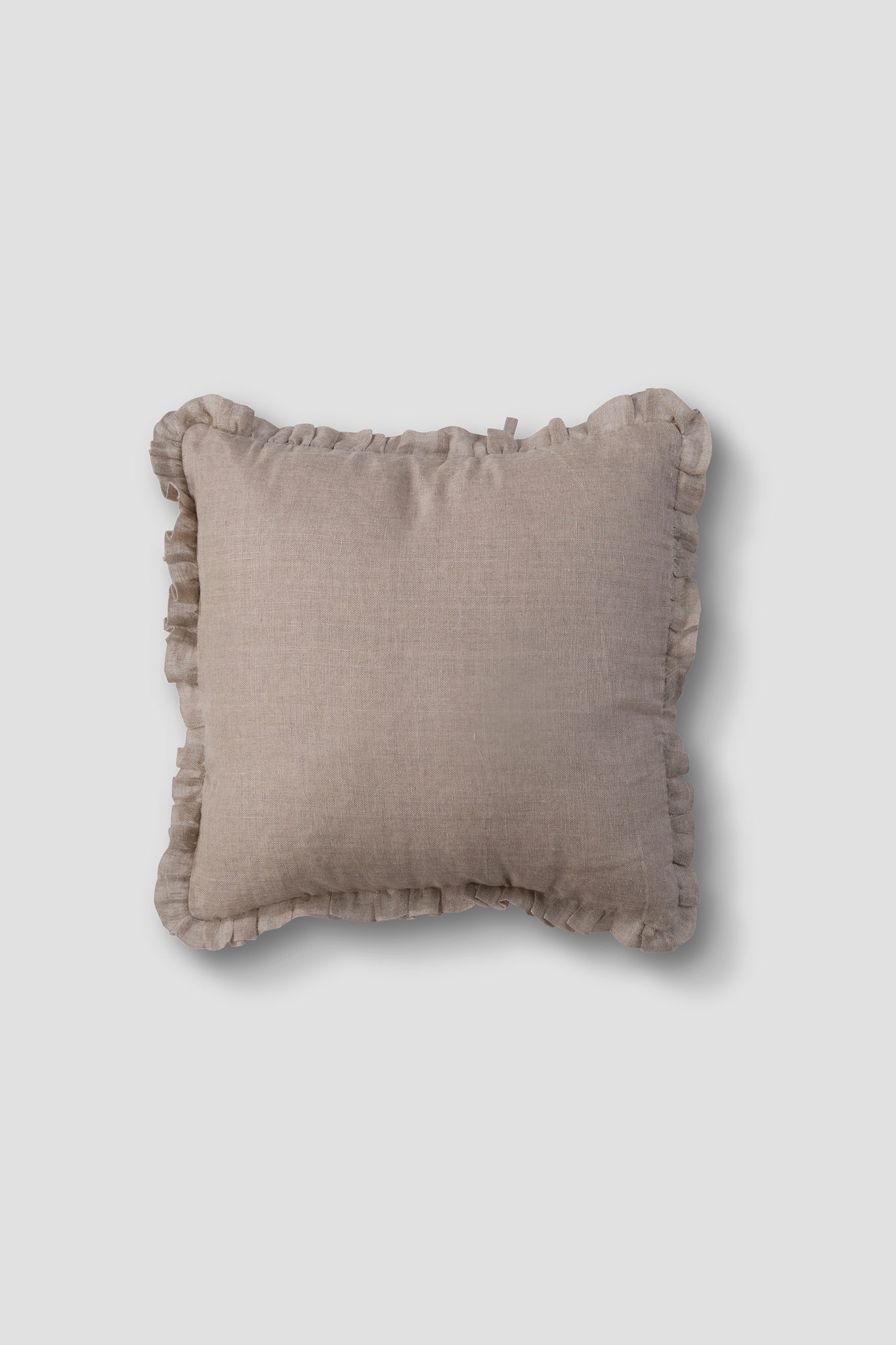 Soft Ruffle Natural Linen