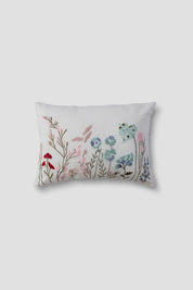 Garden Whispers Lumbar In Ivory Linen
