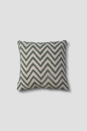 Chevron Tufted Cushion In Sage