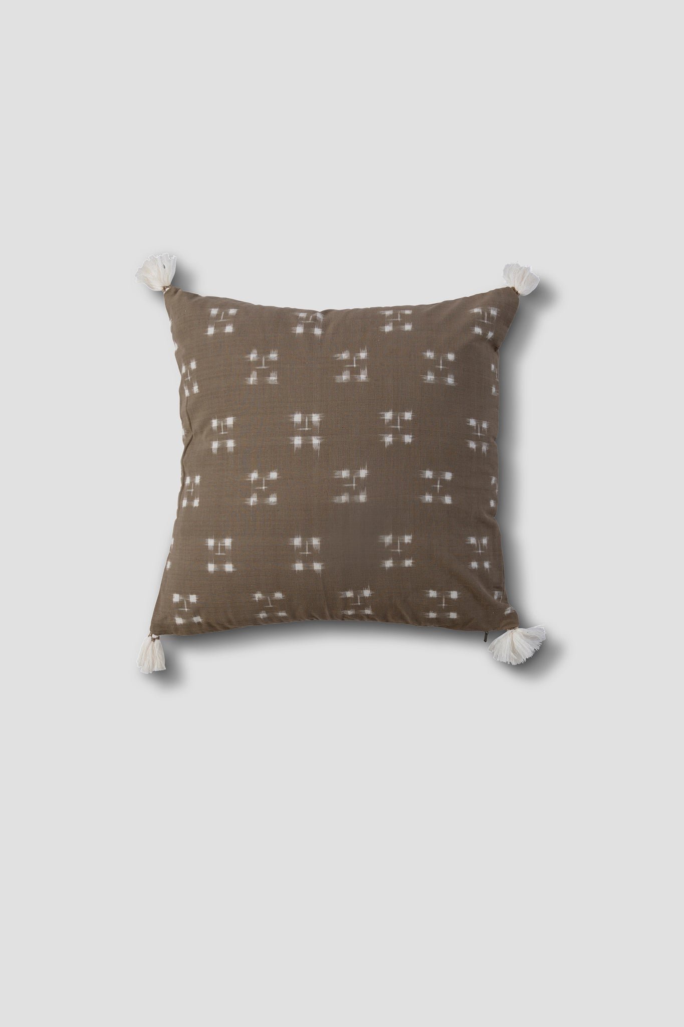 Cotton Ikkat In Olive