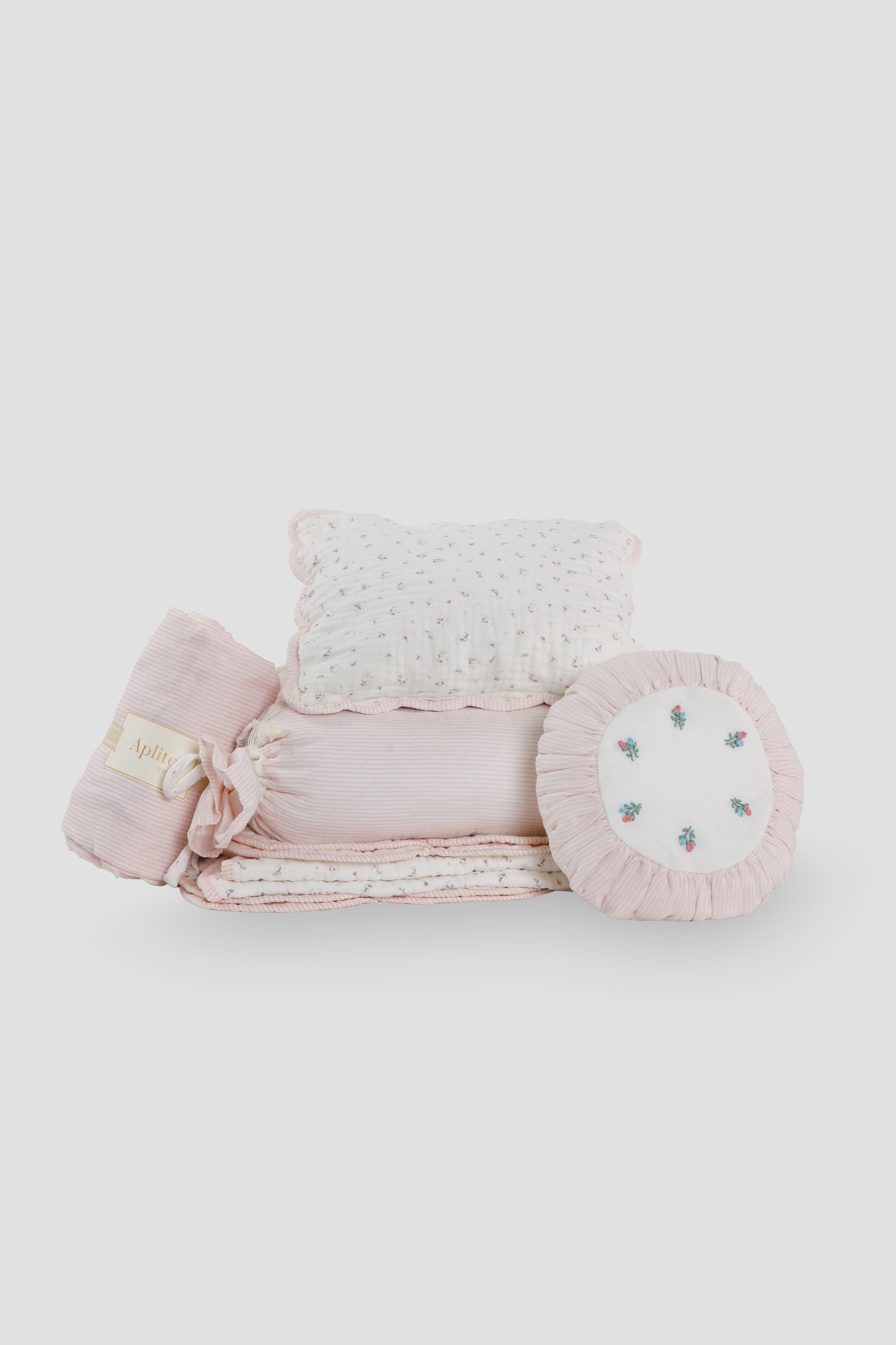 Baby Bedding Set - Sweet Scallop Haven In Pink image 1