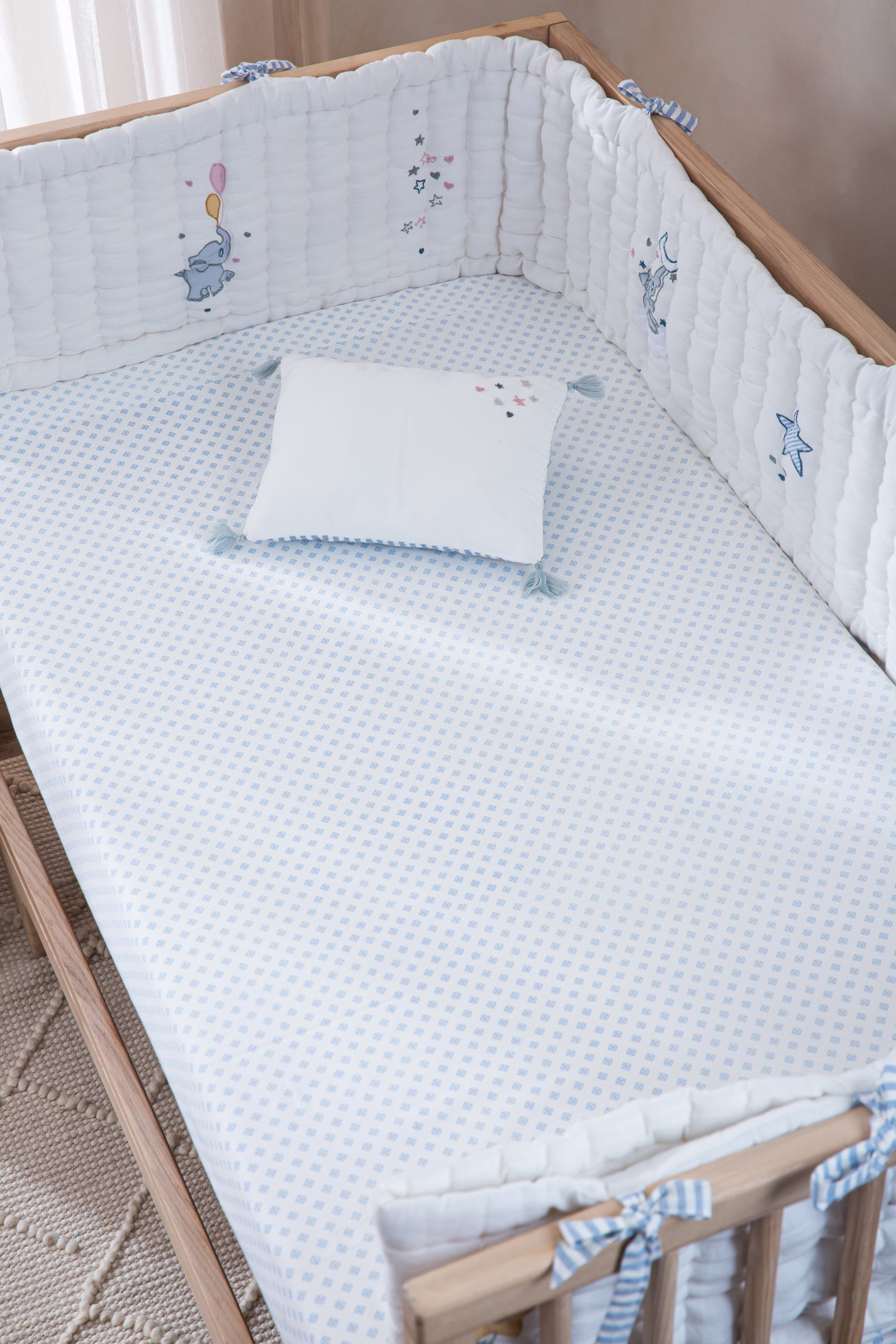 Baby Bedding Set - Little Tuskers - Blue