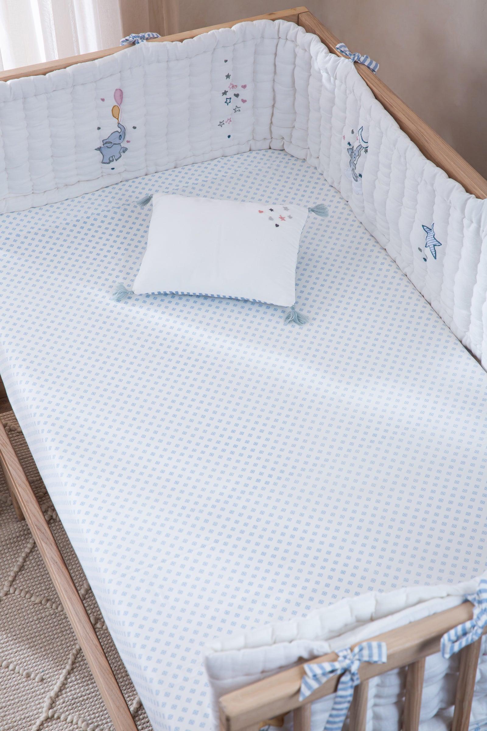 Baby Bedding Set - Little Tuskers - Blue image 6