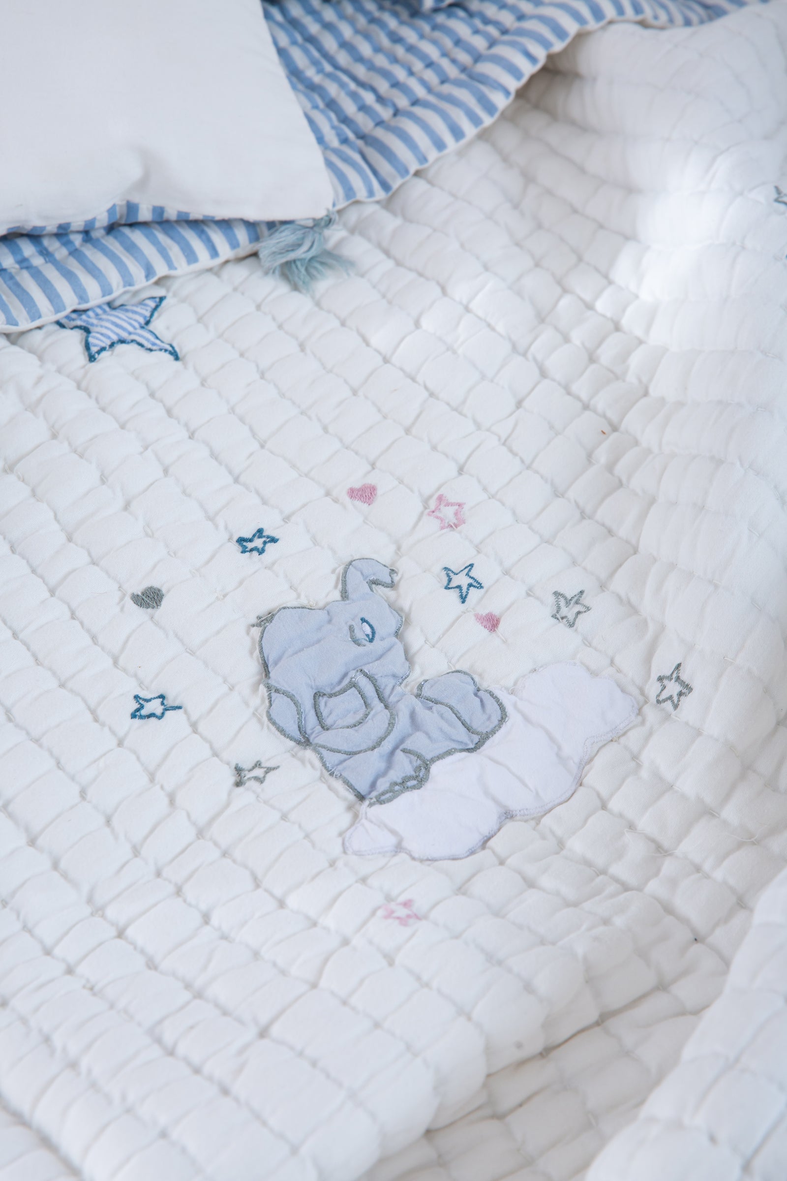 Baby Bedding Set - Little Tuskers - Blue