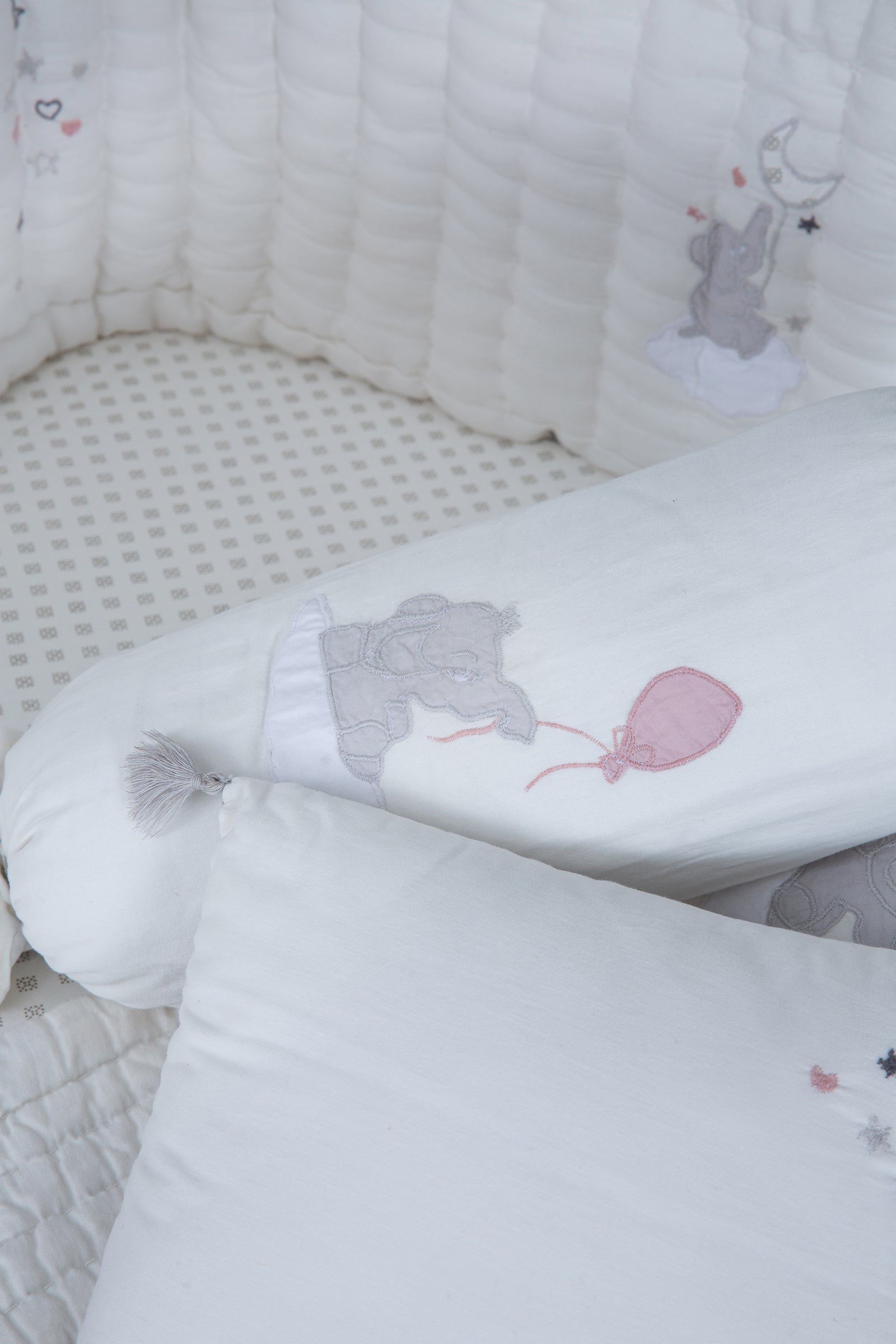 Baby Bedding Set - Little Tuskers - Grey image 4