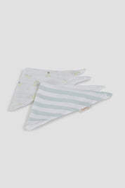 Muslin Bibs - Bows and Greens