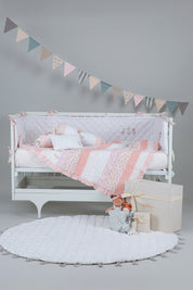 Cot Bumper - Bella Blush