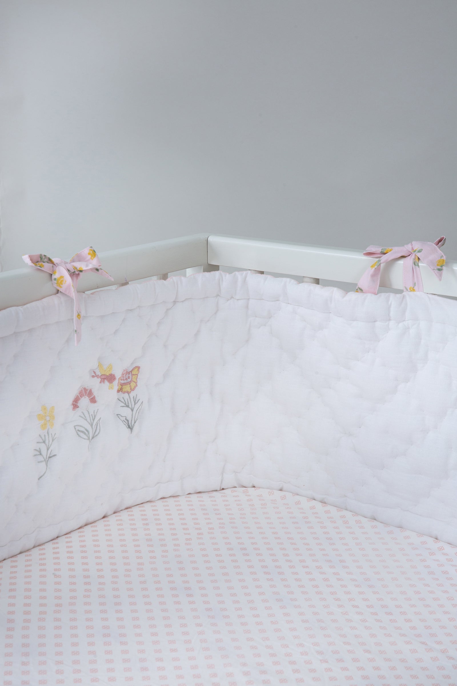 Cot Bumper - Bella Blush