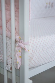 Cot Bumper - Bella Blush