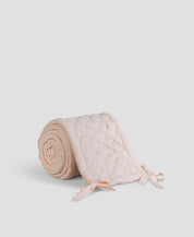 Muslin Cot Bumper - Peach