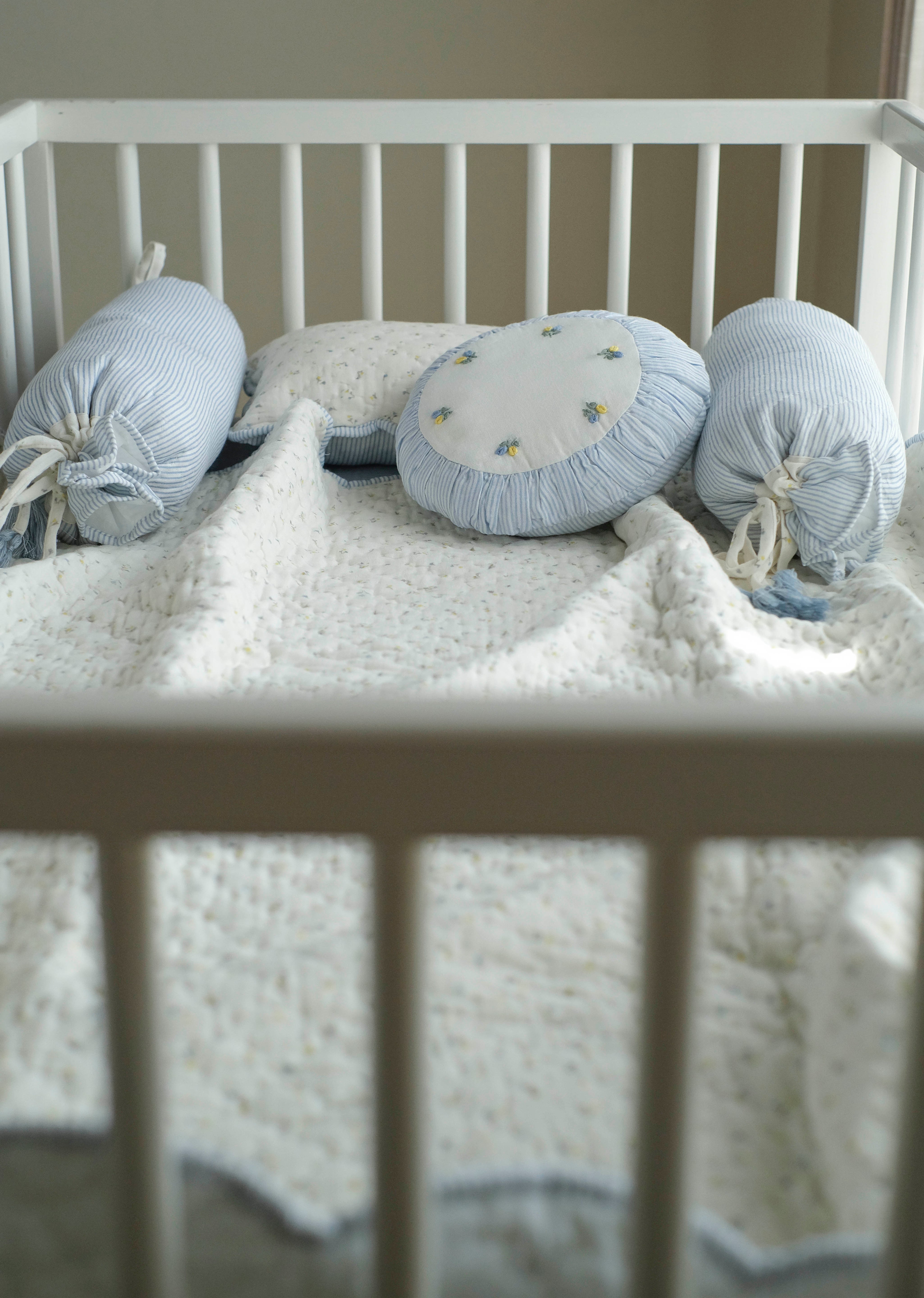 Baby Bedding Set - Sweet Scallop Haven In Blue