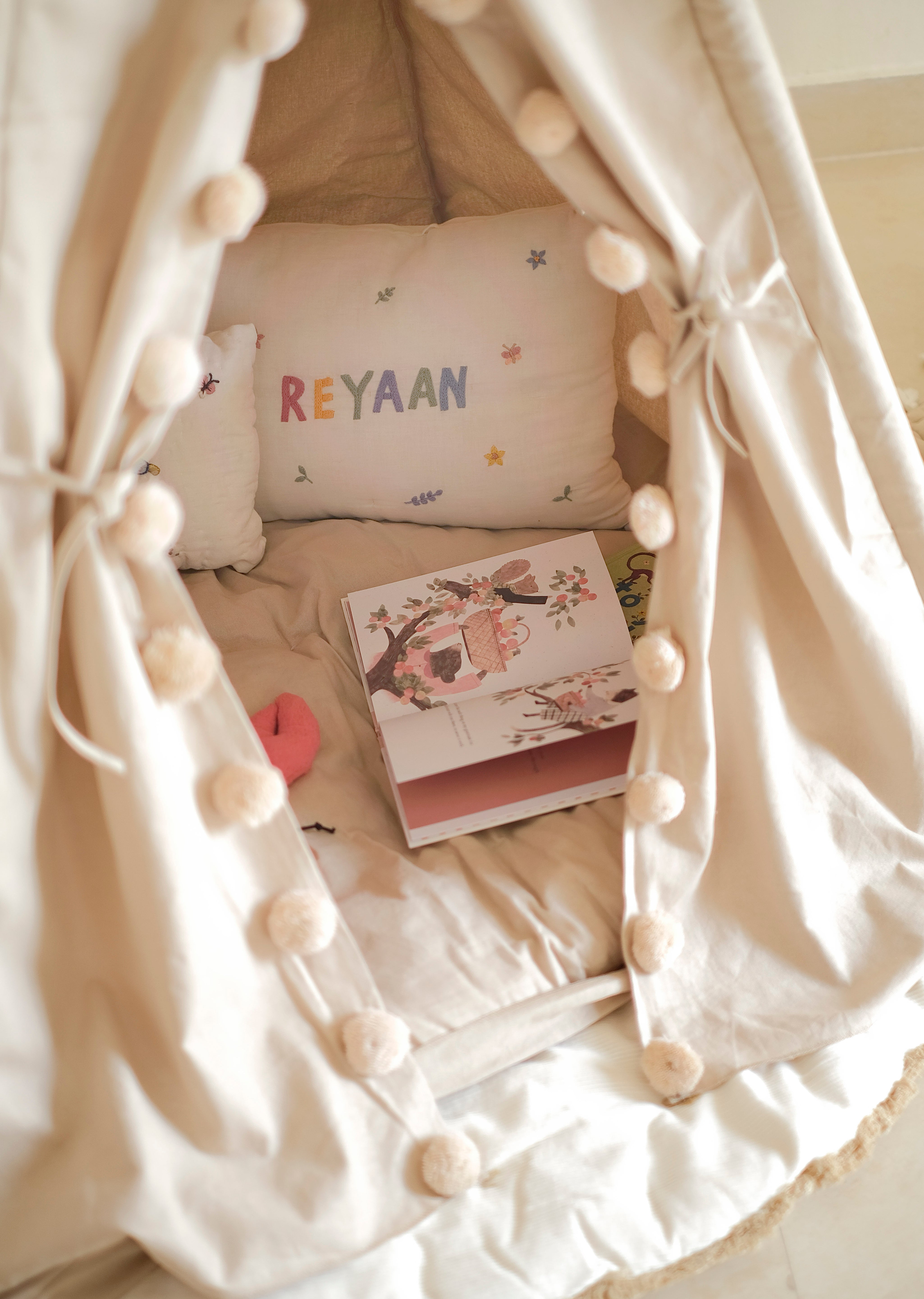 Throw Pillow - Doodle Name Cushion