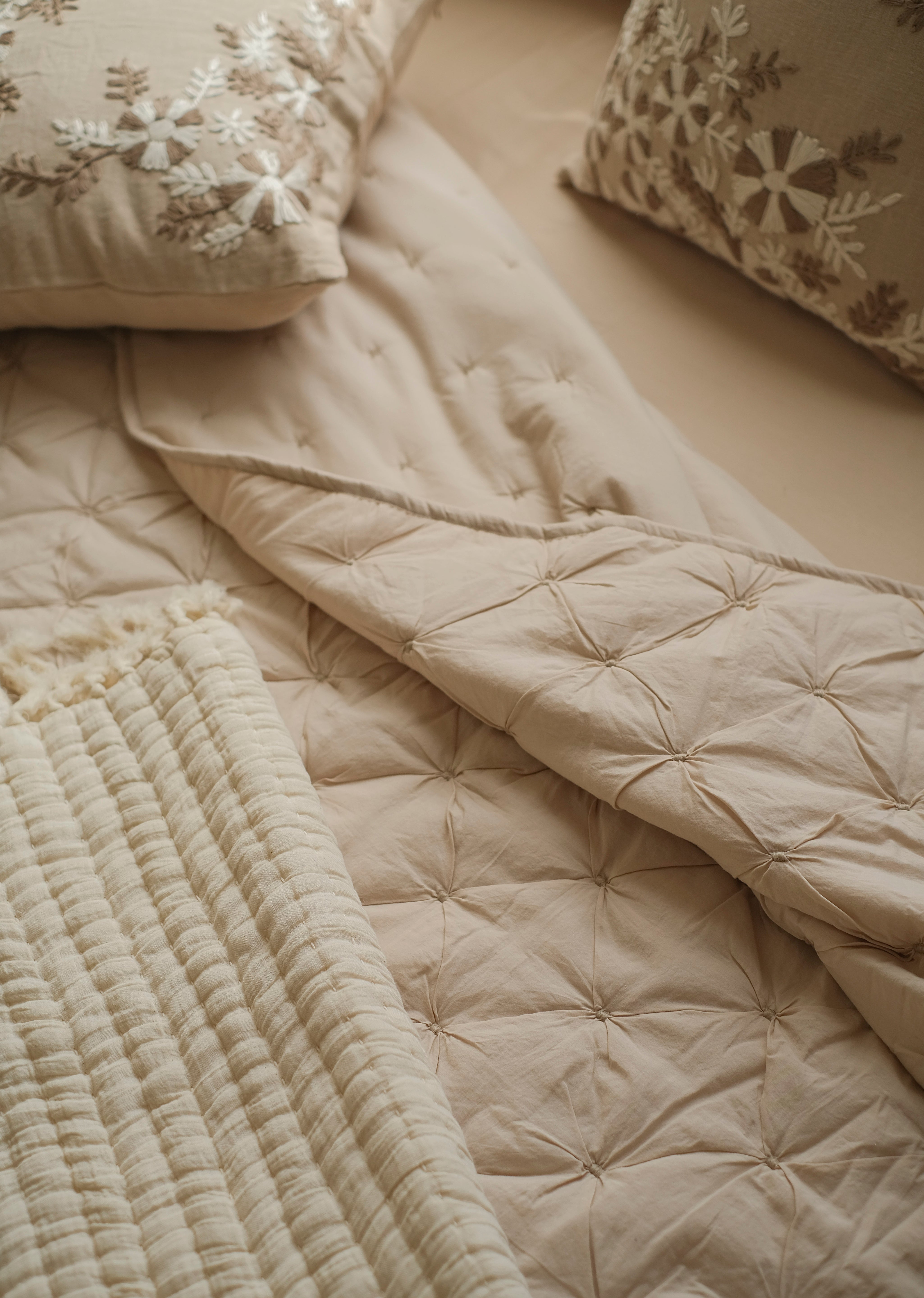 Starry Cumulus In Beige
