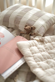 Gingham Cuddle Set - Brown