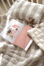 Gingham Cuddle Set - Brown