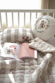 Gingham Cuddle Set - Brown