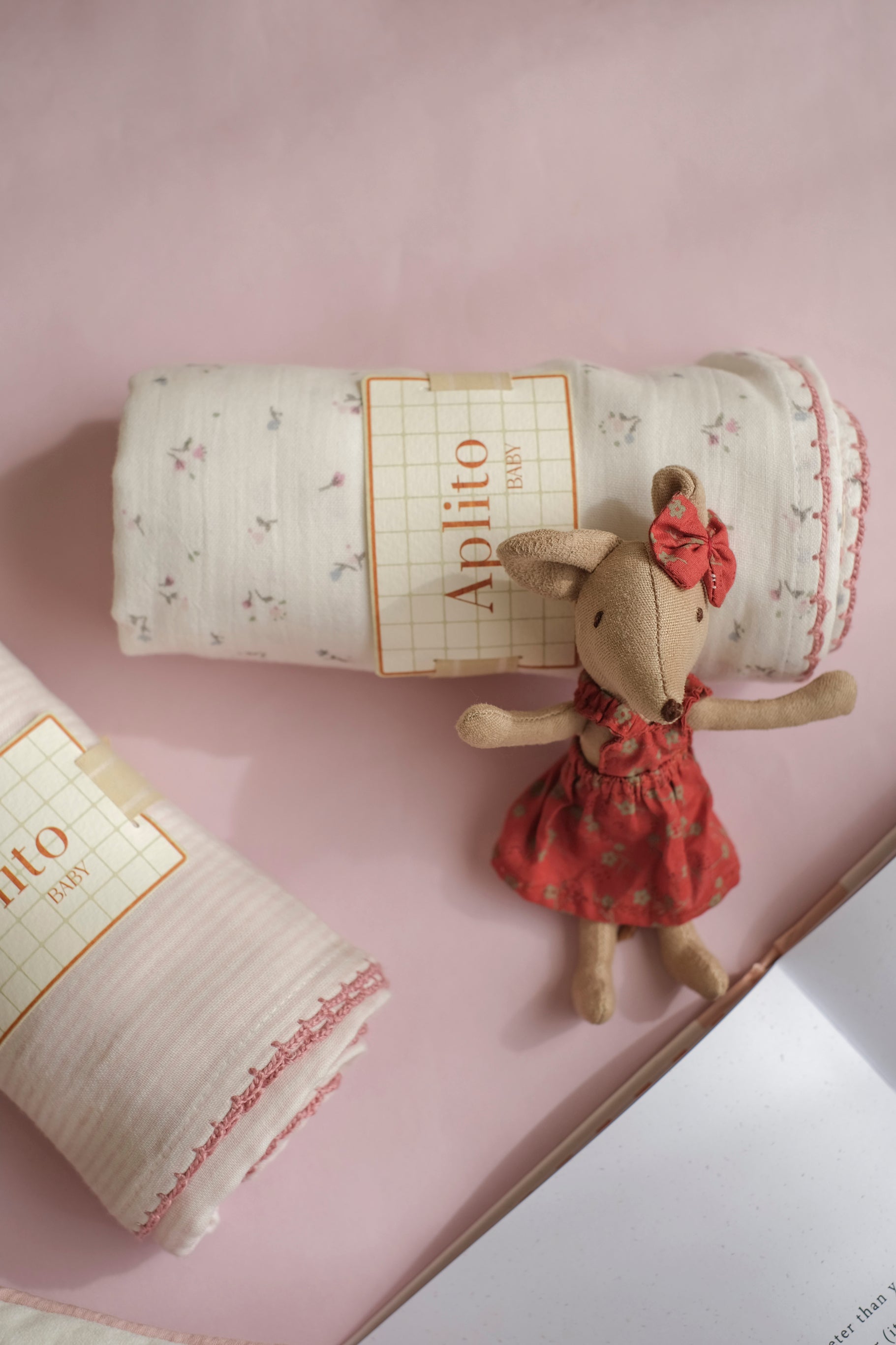 Swaddle Set - Sweet Haven In Pink