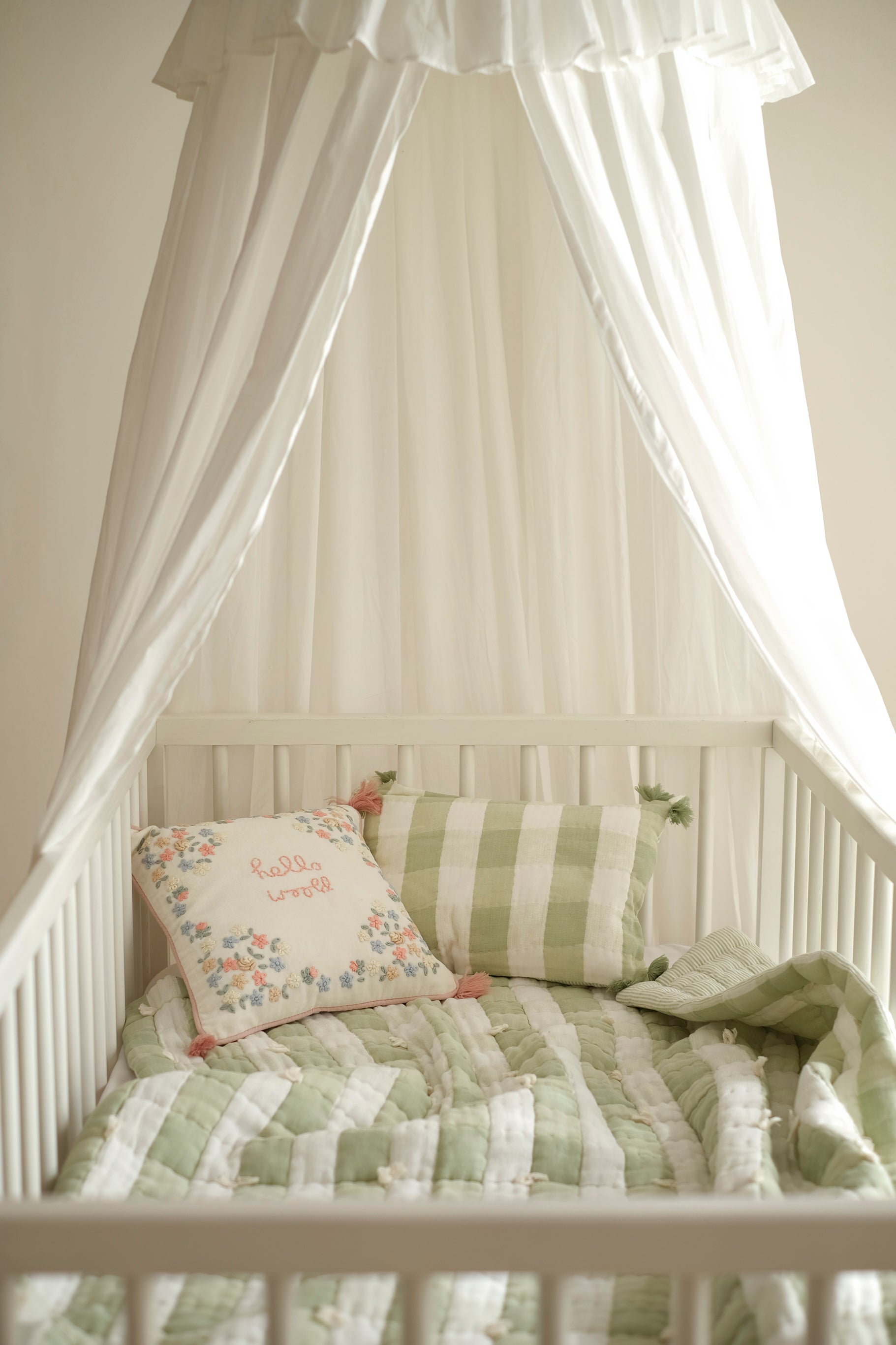 Gingham Cuddle Set - Green
