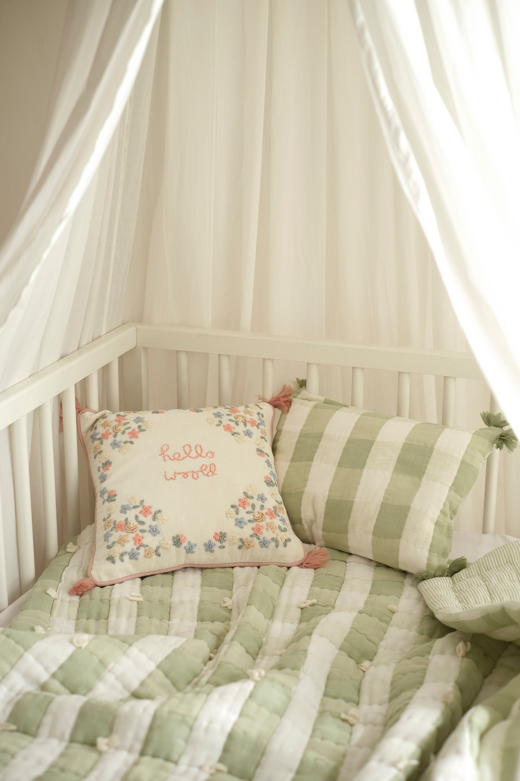 Gingham Cuddle Set - Green