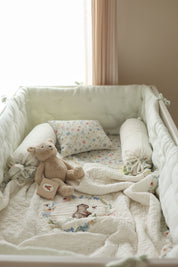 Muslin Cot Bumper - Mint