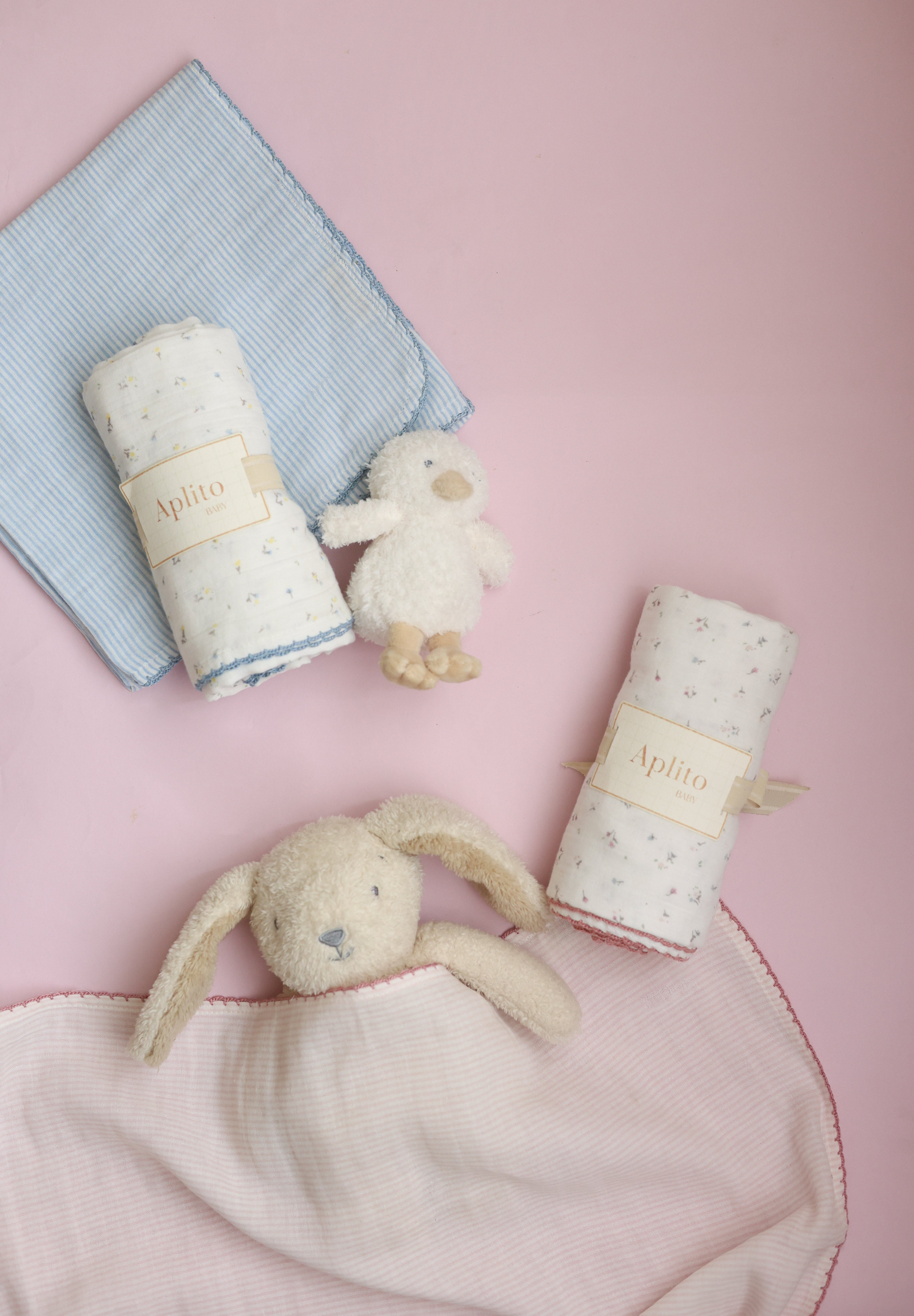 Swaddle Set - Sweet Haven In Pink