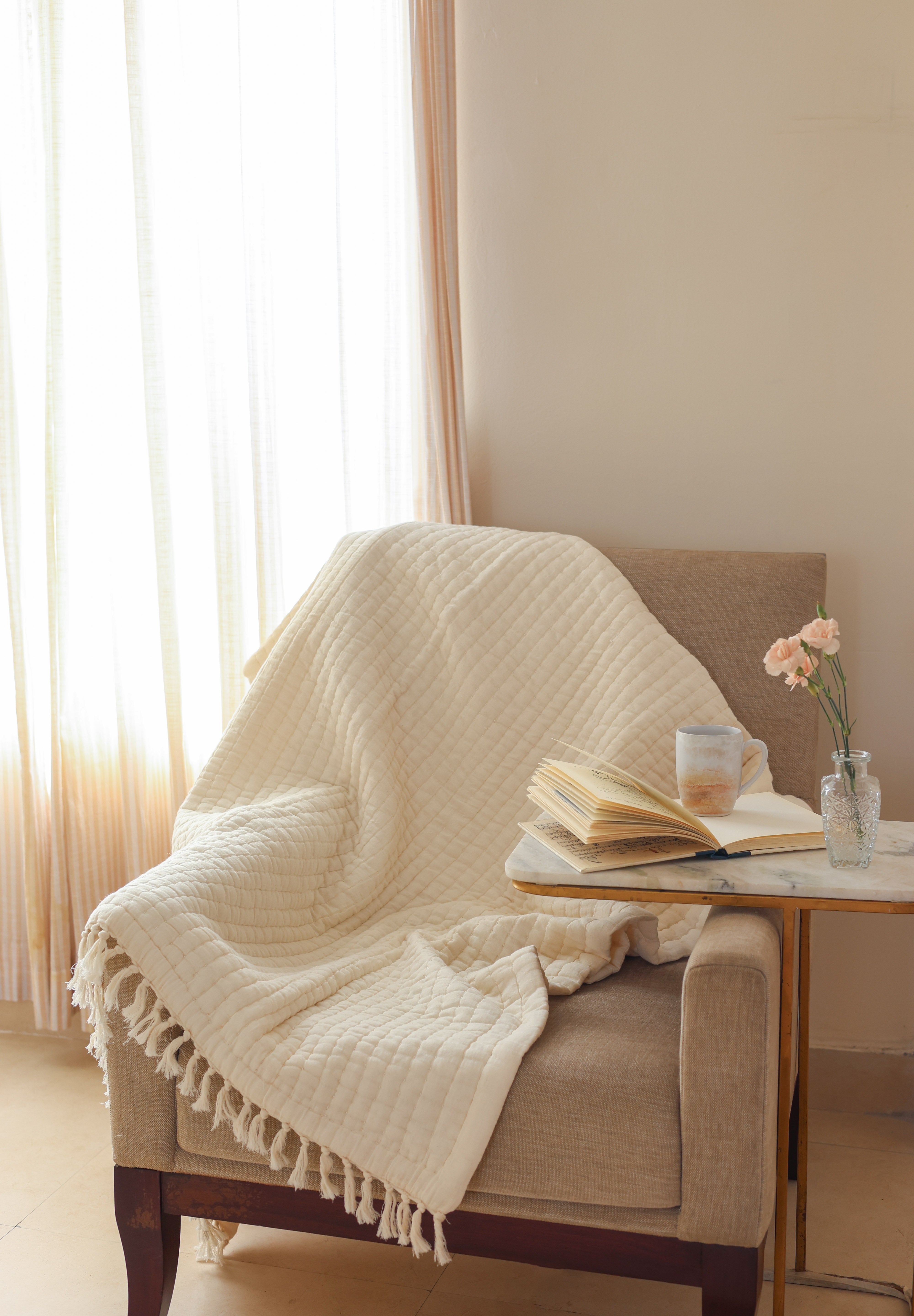 Nebula Throw In Ivory