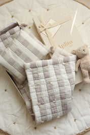 Gingham Cuddle Set - Brown