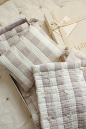 Gingham Cuddle Set - Brown