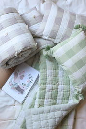 Gingham Cuddle Set - Green