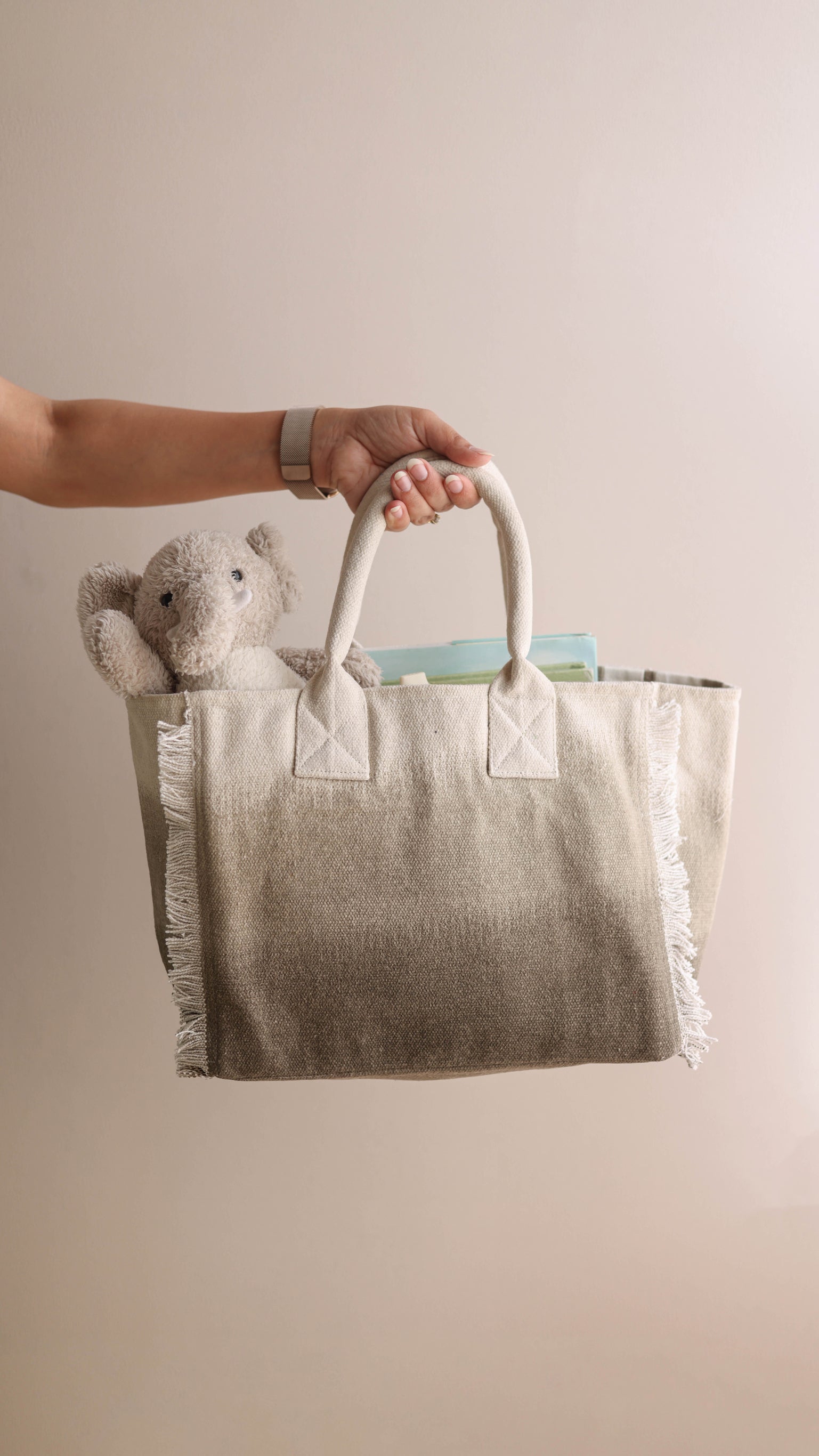 Canvas Tote Bag - Tuscan Brown - Big