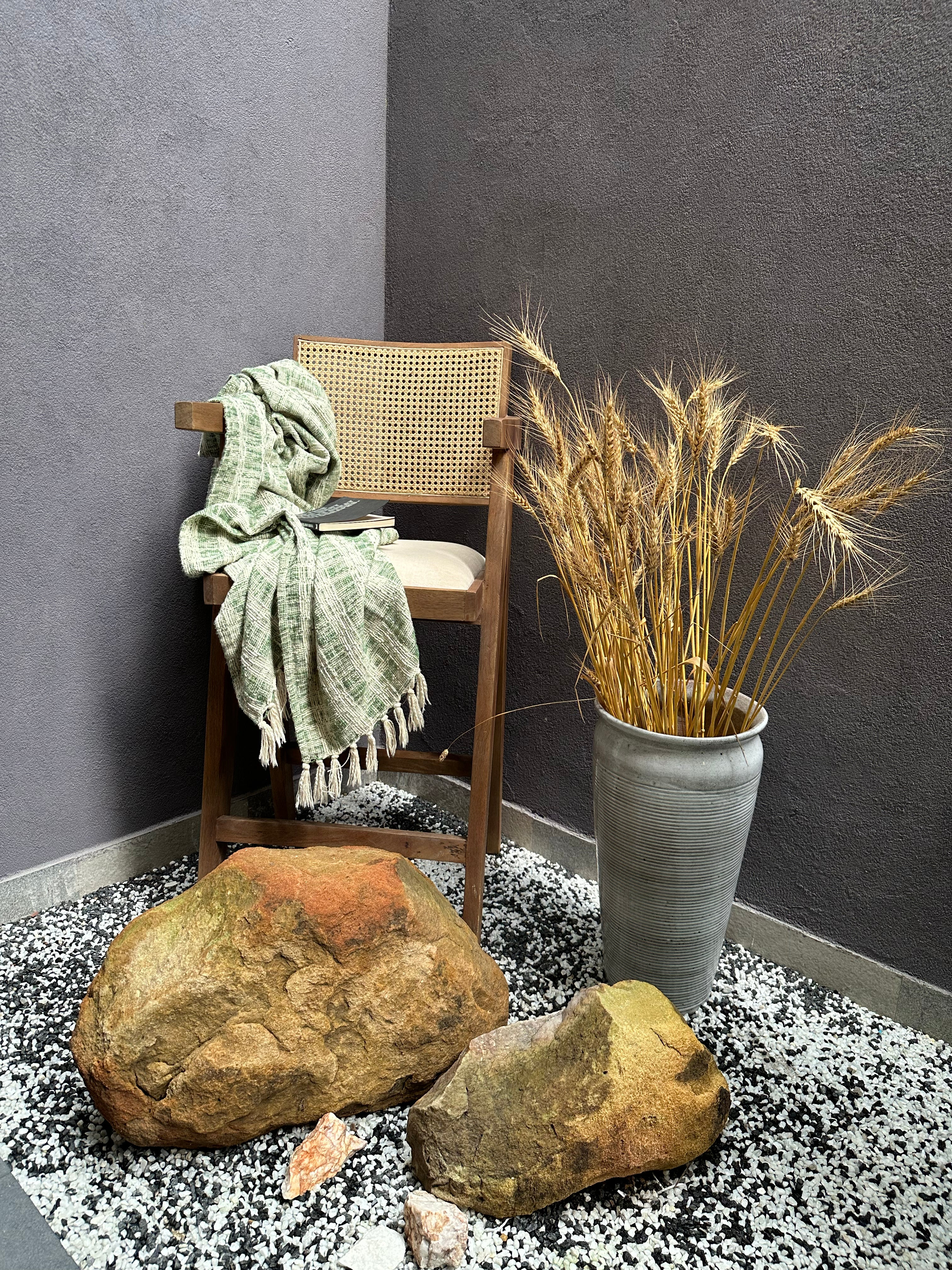 Cottage Comfort Throw - Green