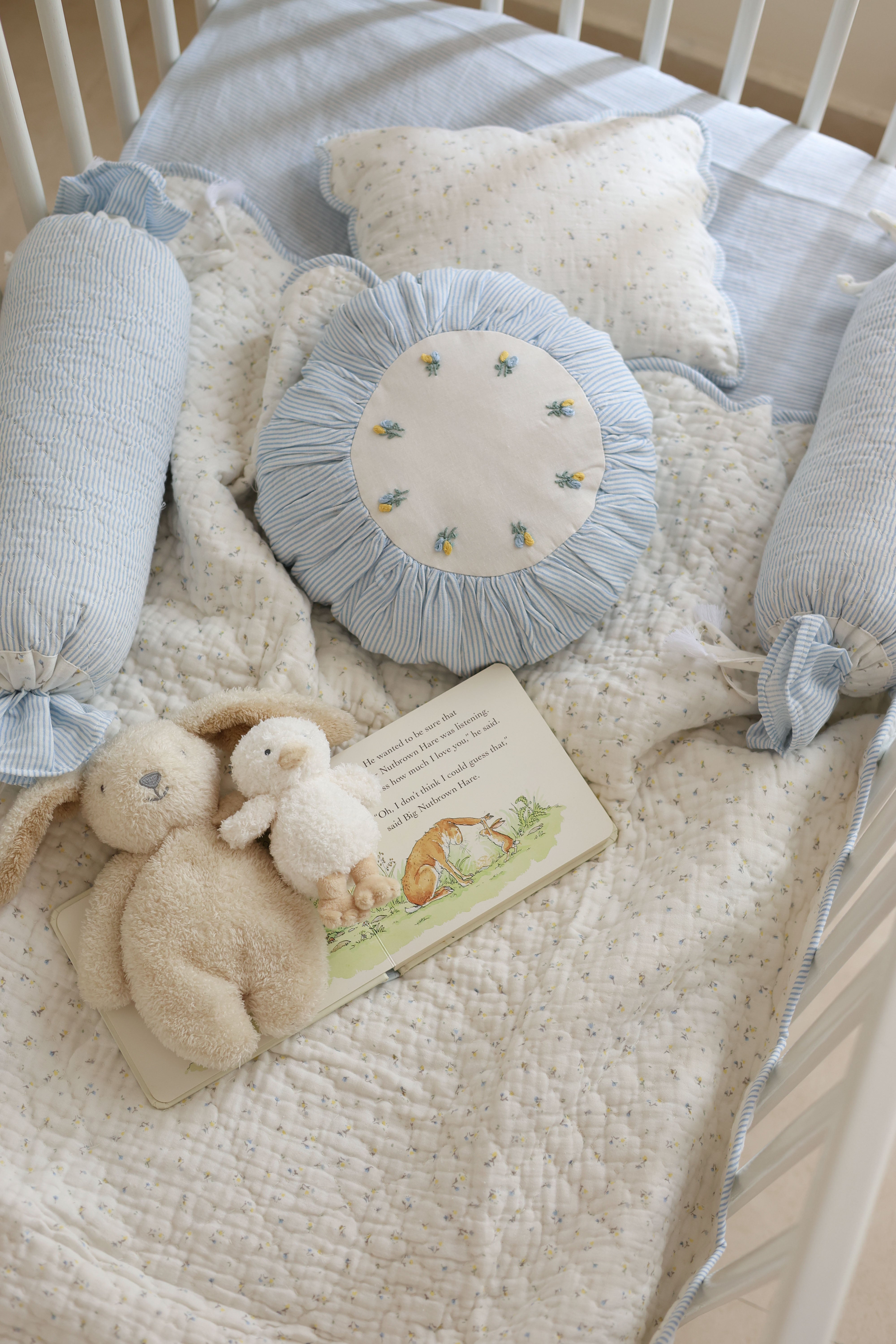 Baby Bedding Set - Sweet Scallop Haven In Blue image 3
