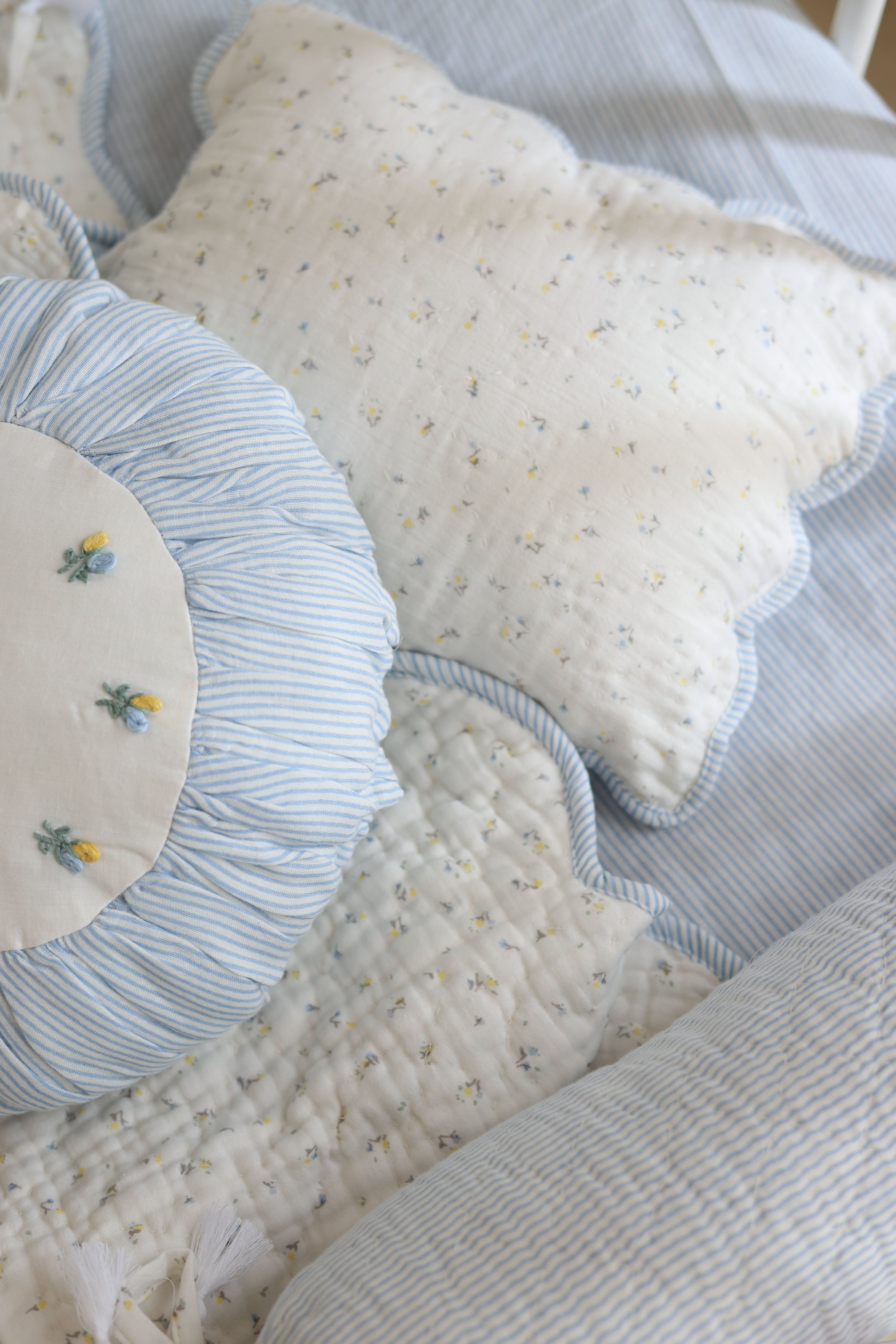 Baby Bedding Set - Sweet Scallop Haven In Blue image 5