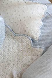Baby Bedding Set - Sweet Scallop Haven In Blue