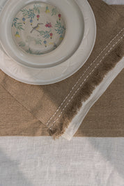 Earth Collection - Linen Table Set In Natural