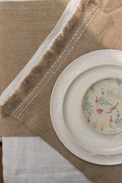 Earth Collection - Linen Table Set In Natural