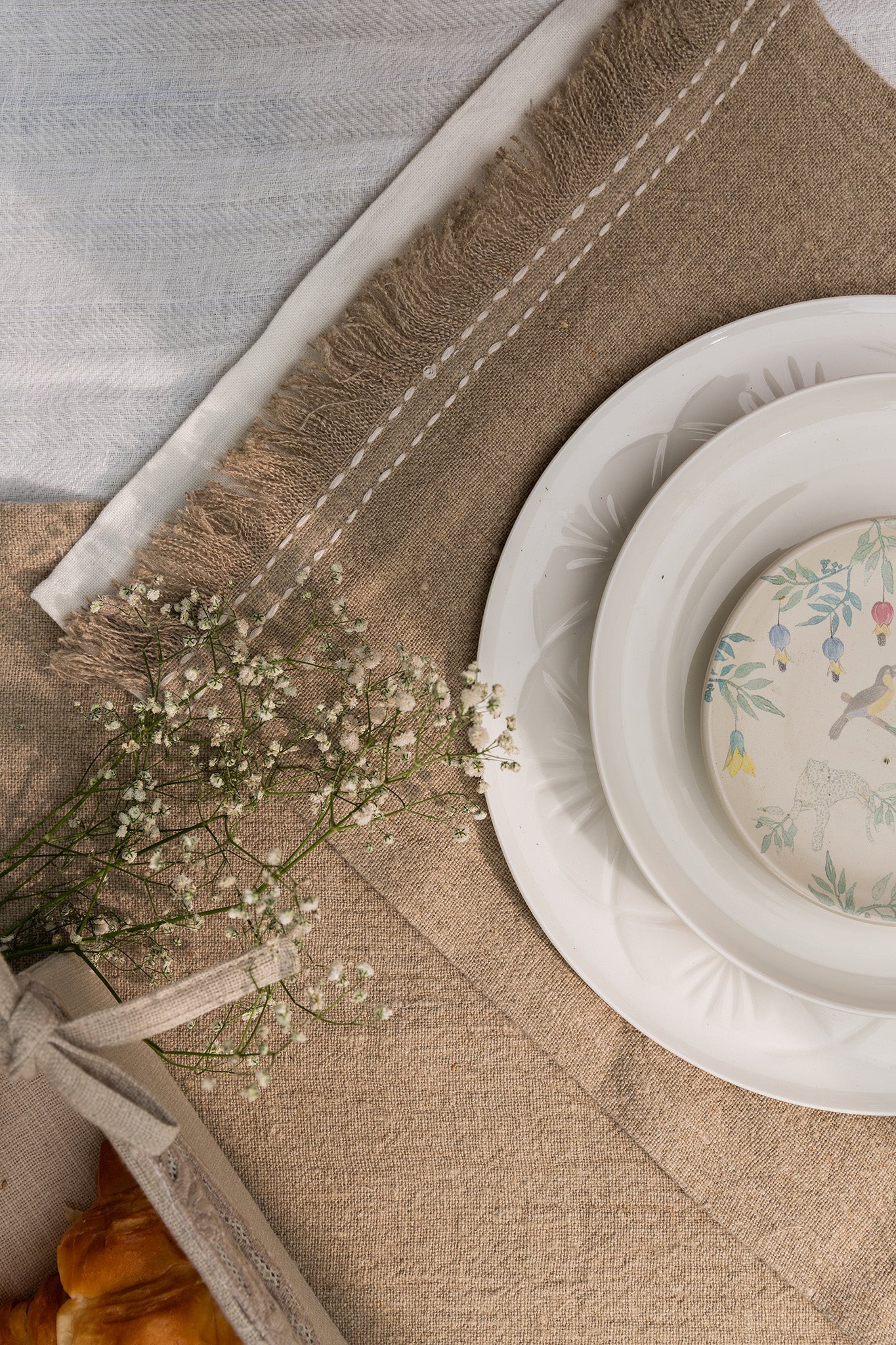 Earth Collection - Linen Table Set In Natural