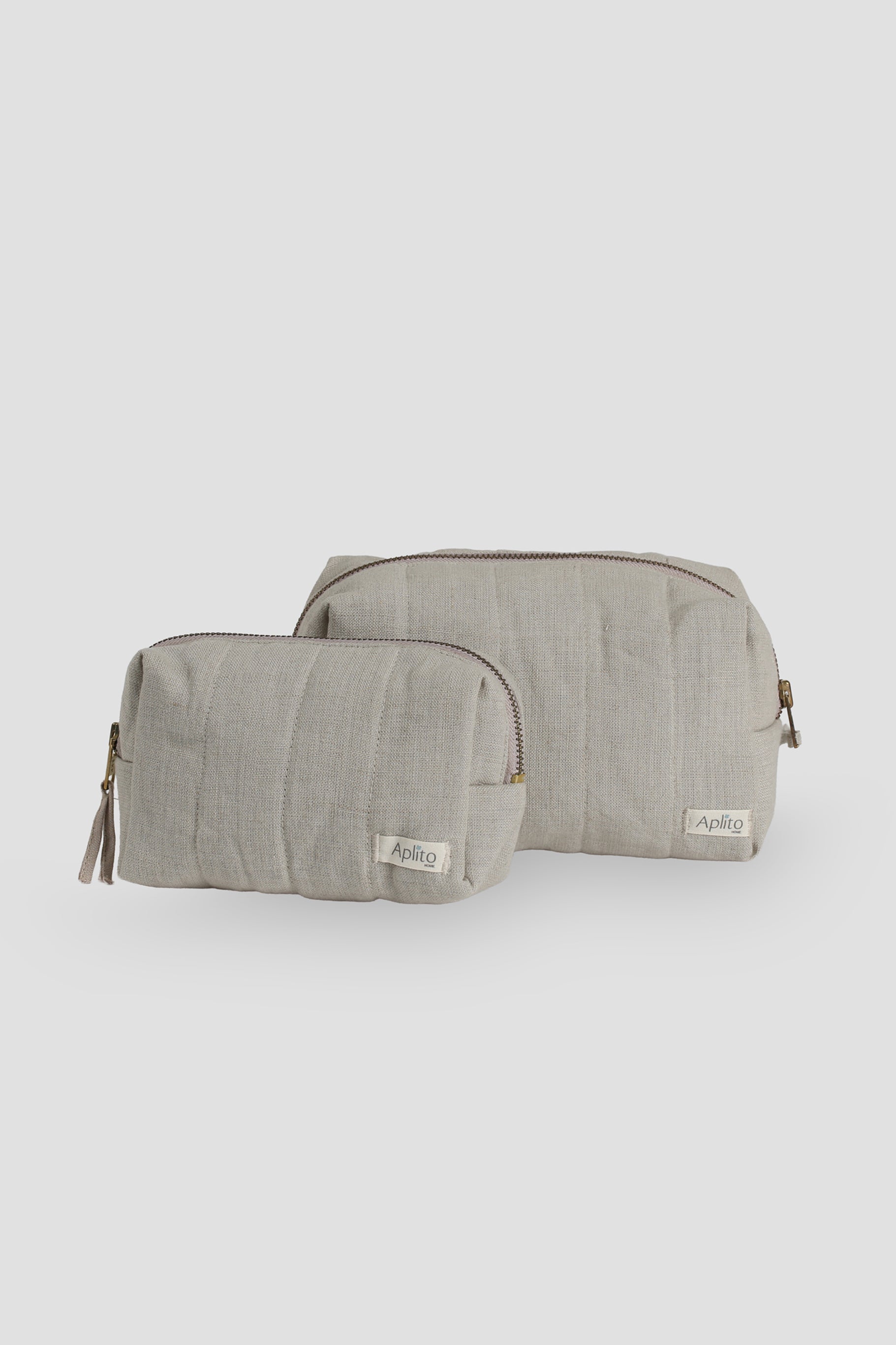 Georgian Toiletry Bag Set In Beige