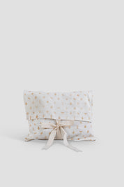 Quilted Toiletry Pouch Set - Soft fern Stripes